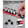 thumbnail image 2 of Organizador de enchufes WORKPRO Magnetic de aleación de aluminio con accionamiento 1/4, 2 of 9