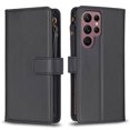 thumbnail image 2 of Compatible with Samsung Galaxy S22 Ultra 5G Premium PU Leather Wallet Case with 9 Card Slots Zipper Pocket and Hand Strap, 2 of 5
