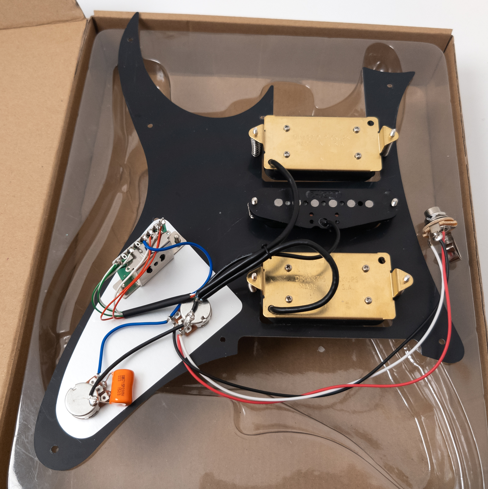 Guitar Prewired Loaded Pickguard, with HSH Humbucker & single coil Pickups, For Ibanez Guitar
