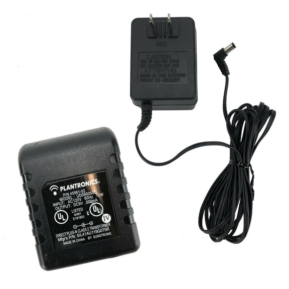 Pre-Owned Plantronics UD090050C AC Adapter 9V 0.5A P/N 45561-02 Power Supply