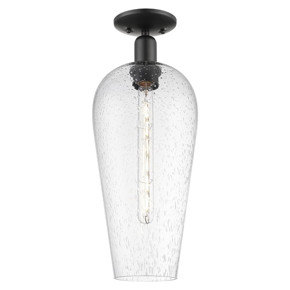 Innovations Lighting 716-1C-BK-G456-8SDY Chelsea 8" Wide Semi-Flush Ceiling Fixture -