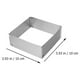 thumbnail image 5 of Molde retráctil cuadrado para mousse de acero inoxidable, 2 unidades, para hornear en la cocina, 5 of 5