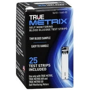 True Metrix Self Monitoring Blood Glucose Test Strips - 25 ct