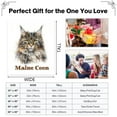 thumbnail image 5 of Kainsy Maine Coon Cat Blanket for Women Men Maine Coon Cat Gifts Throw Blankets for Cat Lover Maine Coon Cat Print Blankets Flannel Fleece Blanket for Couch Lightweight All Season(50"x60"), 5 of 8