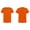 Orange, variant on 2Pcs Kids Girls Boys Summer Casual Short Sleeve Round Neck Cotton Soft T-Shirt School Uniform Tops White 7-8