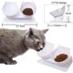 thumbnail image 2 of Cuencos de comida para gatos, cuenco de comida para gatos con soporte elevado, cuenco de comida antideslizante inclinado a 15°, extraíble, antideslizante y a prueba de salpicaduras, para gatos y, 2 of 7