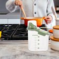 thumbnail image 1 of OULII Moistureproof Ingredient Bins Green Plastic Cereal Storage Container 1Pcs, 1 of 8