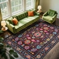 thumbnail image 6 of Purple Area Rug, 8x10, Soft, Non-Slip, Washable, Indoor, 6 of 8