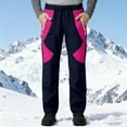 thumbnail image 2 of Auroural Kids Ski Pants Boys Ski Pants Size 6 Girls Ski Pants Boys Girls Fashion Solid Color Keep Warm Windproof Water Proof Outdoor Hiking Ski Pants, 2 of 9