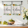 thumbnail image 3 of Yellow Sunflowers Kitchen Towels Set of 1, Botanical Floral Leaves Wooden Grain Absorbent Dish Towels for Kitchen, Microfiber Hand Towel, Quick Drying Tea Towel for Cleaning Decorative Dishcloths, 3 of 7