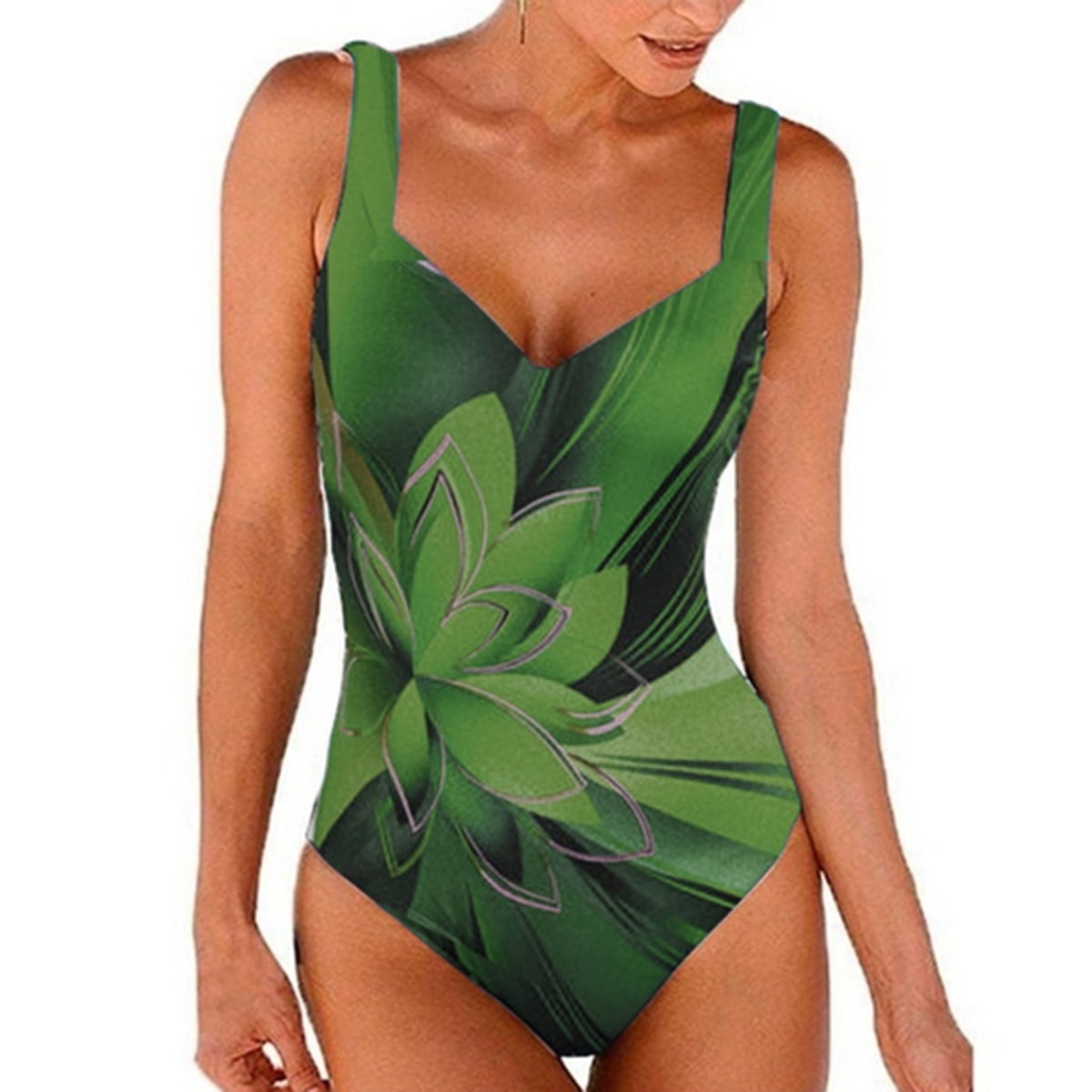Lovaru Lovaru Women Floral Printed Push Up Swimsuits One Piece Bathing Suit Walmart Com Walmart Com