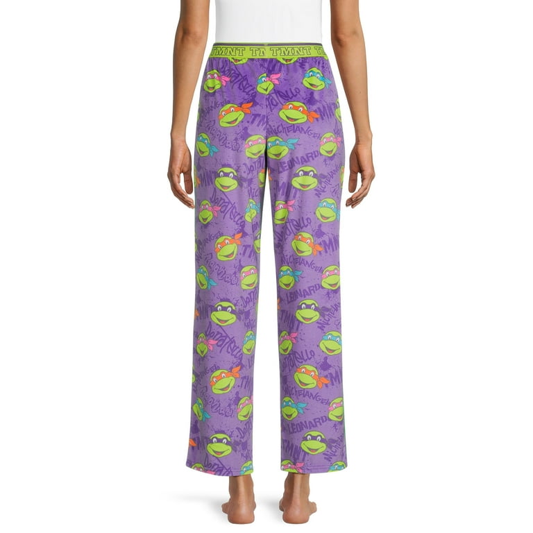 Nickelodeon Women's and Women's Plus Size Teenage Mutant Ninja Turtles  Plush Sleep Pants, Sizes XS-3X 