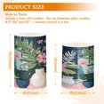 thumbnail image 6 of Yayeee Flameless Candles with Remote Flickering Battery Operated Multi Color Changing, Green Floral, 6 of 7