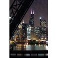 thumbnail image 2 of Chicago City Night from Wall Mural Decal Sticker, Wallmonkeys Peel & Stick Vinyl Graphic (36 in H x 24 in W), 2 of 4