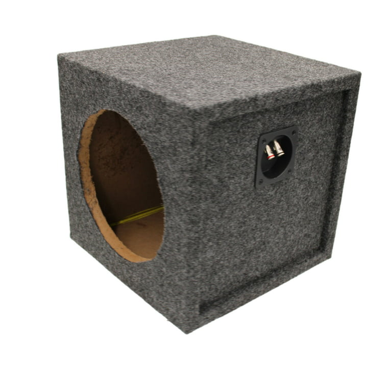 10 Single Sealed Sub Box Subwoofer Enclosure IMC Audio 10 Inch Speaker Box  