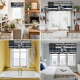 thumbnail image 5 of Vintage Lazy Valance Curtain for Windows Simple Animal Portraits Blue Black White U.S. Flag Rod Pocket Curtain Valances Short Window Treatments for Kitchen Bathroom Laundry Basement 56 x 16 Inch, 5 of 9
