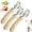 3 PCS, variant on Hand Held Peelers for Kitchen,3-in-1 Multi-Function Kitchen Tool with Wooden Handle,Bottle Opener & Slicer