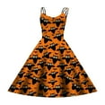 thumbnail image 5 of MUXiin Girls Dresses Size 10-12 Girls Halloween Dress A Line Strapless Party Gown With Elastic Back Zipper For Festive Occasions Age 5 14,s-Orange, 5 of 5