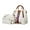White, variant on Women's Retro Pattern Handbag Set, Multi-Color, 4 Piece