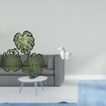 thumbnail image 2 of Decoración de pared de madera con hojas de palma tropicales y figura de caballo de . Adorno creativo de animal para sala de estar, dormitorio, 2 of 7