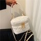 thumbnail image 5 of Bolso Cruzado de Piel Sintética Bsvklp para Mujer Bandolera Con Entramado Diamantes Color Sólido Compras Al Aire libre, 5 of 9