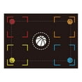 thumbnail image 4 of Tapete de entrenamiento de baloncesto, tapete para pasos de baloncesto, Control de pelota, tapete de juego de pies de baloncesto silencioso con absorción de impacto para Estilo A 107cmx76cm, 4 of 8