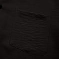 thumbnail image 7 of Hesxuno Men Big and Tall Button Down Shirts Solid Color Short Sleeve Untucked Shirts Mandarin Collar Loose Fit Summer Comfortable Tops Black XXXXXL, 7 of 7
