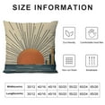 thumbnail image 5 of GOSMITH  Boho Sun Throw Pillow Covers, Horizontal Sunset Sunrise Abstract Pillow Covers, Decorative Retro Aesthetic Hippie Lumbar Bohemia Cushion Case Pillowcase for Couch Sofa, 5 of 5