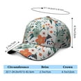 thumbnail image 5 of Vintage Wildflower Baseball Cap – Floral Botanical Dad Hat with Artistic Watercolor Flower Pattern, Romantic Bright Colorful Bloom Design, Comfortable Snapback, 5 of 7