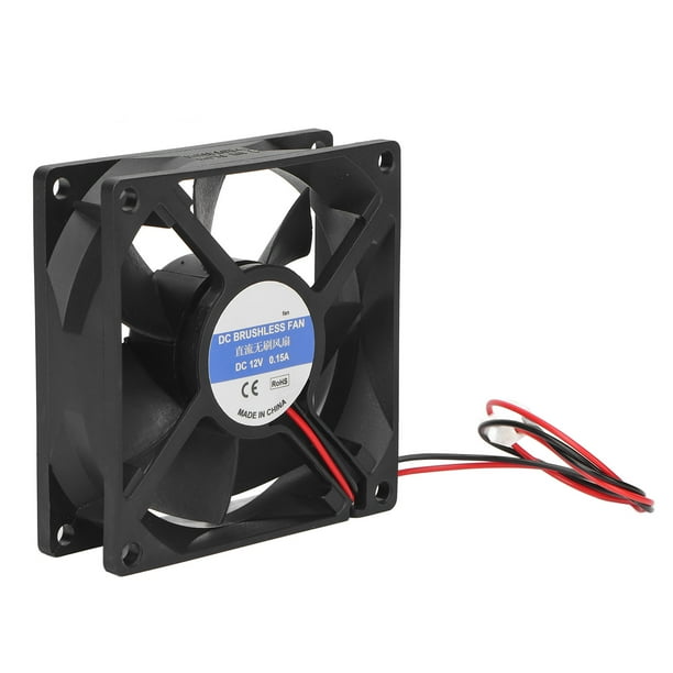 Ventilador de Refrigeración de CPU de 80 Mm X 25 Mm para Cajas de Computadora Ventilador de Caja de Mini PC de 3 Pines 7 Aspas de Ventilador Ventilador de Refrigeración de
