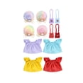 thumbnail image 2 of ZhangC 7 Inch Mini Desk Goose Outfits, 4Pcs Summer Dress with Bag and Hat, Magnetic Desktop Goose Key Holder Birthday Party Dress for Mini Porch Goose Decorative, 2 of 6