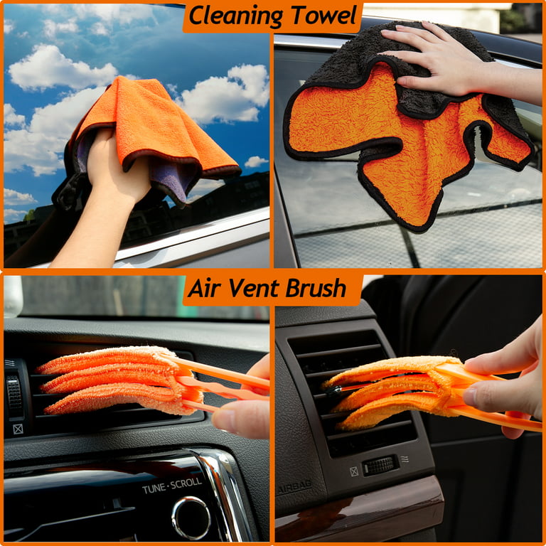 YILAIRIOU Car Wash Kit & Car Cleaning Kit - High Power Handheld Vacuum -  Car Wash Supplies Built for The Perfect Car Wash - Car Interior Cleaning  kit