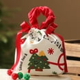 thumbnail image 1 of Wrapping Paper Drawstring Candy Reusable Velvet Santa for Holiday Wrapping Party Packaging Decorating, 1 of 5