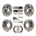 thumbnail image 1 of Transit Auto Front Rear Disc Brake Rotors Semi-Metallic Pads and Drum Kit (7Pc) for Car 2008 Mitsubishi Lancer Evolution MR GSR K8F-102334, 1 of 11