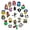 Color7, variant on 40 Pcs Pokemon Cartoon Charms for Boys Girls Charms Pack Cute Pins Accessories Cartoon Charms for Shoes Clogs Slides Bracelet Wristband Shoe Decoration