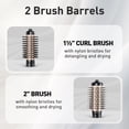 thumbnail image 5 of Beautimeter® 3 en 1 Hot Air Styler: cepillo secador giratorio con cepillos de 2 y 1,5 pulgadas, 5 of 5