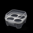 thumbnail image 3 of CozyFiel Portable 3/4/8‑Grid Egg Storage Box, Egg Holder Carrier for Refrigerator Outdoor Use, 4.13*4.13*2.56 in, 3 of 9