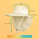 thumbnail image 5 of Sombreros unisex para exteriores, protector solar, ala ancha, sombrero de pesca, solapa para el cuello, UPF 50+, color caqui Sincero Electrónica, 5 of 5
