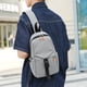 thumbnail image 1 of Bolso deportivo de cintura para hombre - Bolsa de cangurera cruzada de gran capacidad con 3 modos de transporte, correa de hombro, base engrosada, 1 of 9