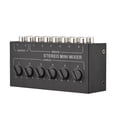 thumbnail image 3 of Mezclador Pasivo EstéReo de 6 VíAs Mezclador de Audio PortáTil RCA Distribuidor EstéReo de 6 Entradas y 2 Salidas Control de Volumen No Requiere BateríA, 3 of 5