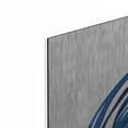 thumbnail image 2 of Luxe Metal Art 'Blue Vortex I' by Grace Popp Metal Wall Art, 24"x48", 2 of 9