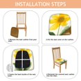 thumbnail image 4 of Sunflower Seat Covers for Dining Room Chairs Set Of 4,Stretch Printed Washable Chair Seat Cover with Elastic Ties and Button,Removable Waterproof Couch Cushion Covers, 4 of 6