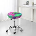 thumbnail image 7 of Fotbe Psychedelic Cartoon Frog Stool Covers Round,Waterproof Round Bar Stool Covers Bar Chair Covers Washable Stool Cushion Slipcover for 12-14 Inch Chair-12 inch, 7 of 7