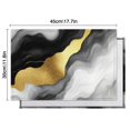 thumbnail image 6 of Black and Gold Marble Glitter Streaks Pattern Summer Placemats Table Placemats Set Of 4-Linen Kitchen Washable Placemats Table Mats 11.8"x17.7" Non-Slip Heat Resistant, 6 of 6