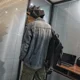 thumbnail image 4 of Abrigo vaquero para hombre, chaqueta vaquera azul de otoño, chaqueta vaquera de manga ancha para hombre, ropa estética popular coreana, prendas de vestir de moda, talla LGS, 4 of 5