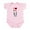 Petal Pink, variant on CafePress - Boston Terrier Infant Bodysuit - Baby Light Bodysuit, Size Newborn - 24 Months