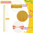 thumbnail image 3 of Collar Garma con cuentas doradas Mardi Gras Beads Garma, 144 unidades, 84 cm, 3 of 9