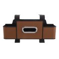 thumbnail image 1 of Raindrops Car Seat Back Hanging Storage Car Back Seat Organizer Brown PU Space Maximization For Vehicle Owners 1Pcs, 1 of 6
