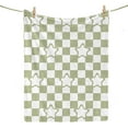 thumbnail image 2 of Super Soft Lightweight Star Checkered Flannel Blanket for Bed Sofa Couch Living Room Nursery Unisex Fleece Blanket for Children Adults Pets All Season Use 50 x 60 inches (Green), 2 of 4