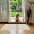 thumbnail image 3 of MeyJey 2'x3' Small Shag Area Rug for Living Room Modern High-Low Cut Machine Washable Rugs for Bedroom Dinning Room Office Decor Non-Slip Soft Carpet, Beige, 3 of 13
